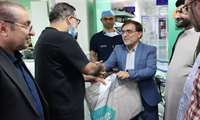 Imam Juma, university president, vice president of medicine went to Gerash Hospital and met with doctors